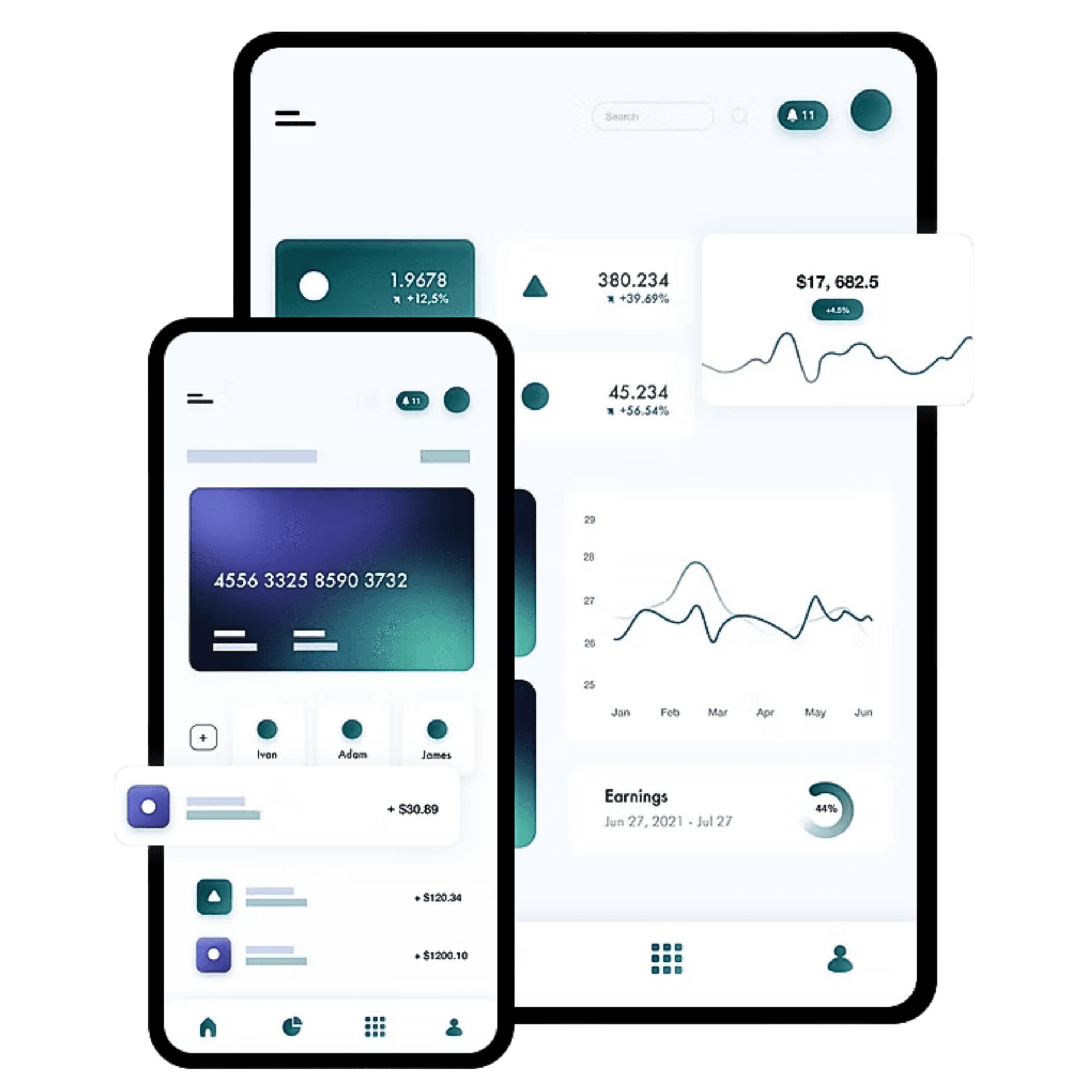 BillionBright Mobile App Interface